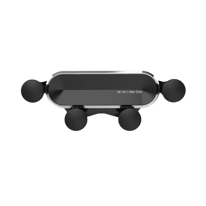 Гравитационный Автомобильный держатель для телефона, автомобильный держатель на вентиляционное отверстие, без магнитного держателя для мобильного телефона, gps подставка для iPhone XS MAX Xiaomi - Цвет: silver side