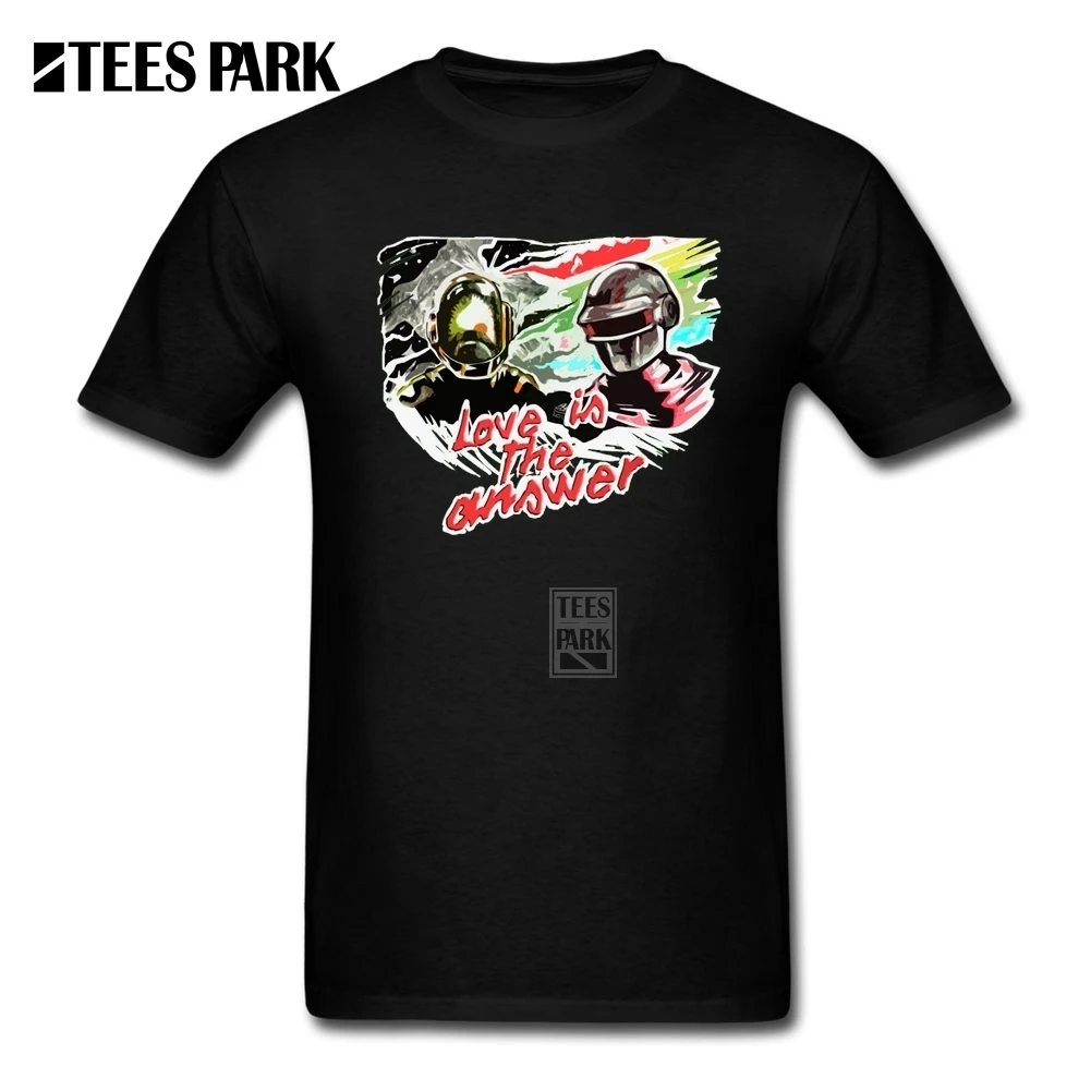 Men's T shirts Daft Punk Love is the Answer Men's Pre Cotton Short