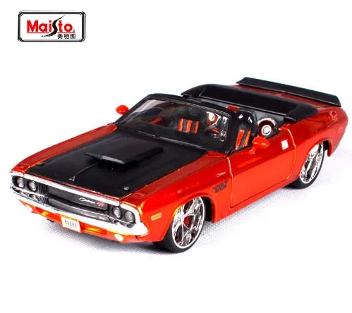 Модель автомобиля Maisto 1:24 1970 Dodge Challenger R/T литая модель игрушка для детей подарки