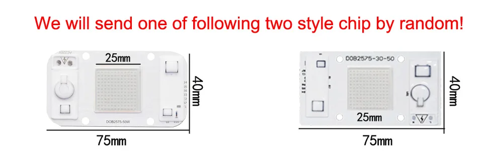 Светодиодный COB Чип нет необходимости водителя 50W 30W 20W 230V 220V Вход с большим количеством люменов на чип для DIY светодиодный прожектор светильник Точечный светильник бусины