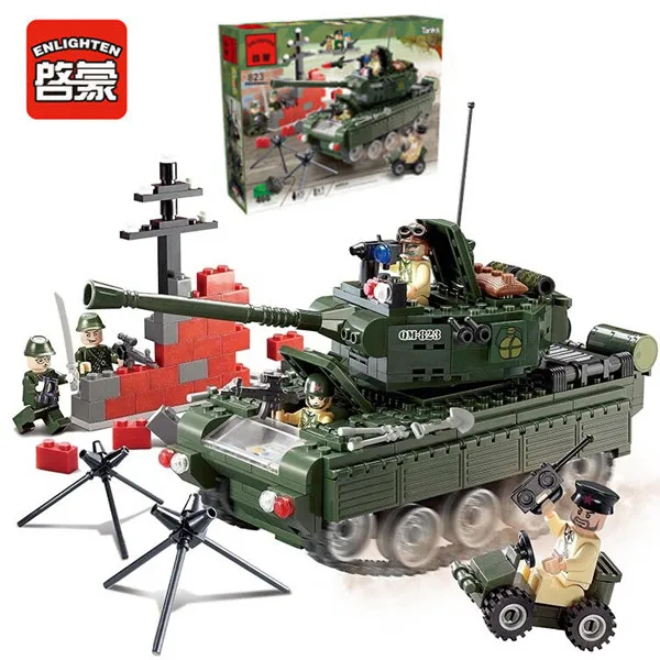

Enlighten 823 Combat Zones Modern Military Army Tank SWAT Model Bricks Building Block Toys For Gift