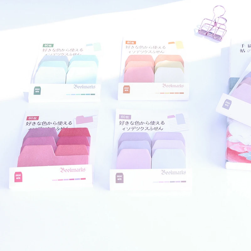 

1pack/lot candy color portable sticky note bookmark reminder sticker label for school and office supplier stationery