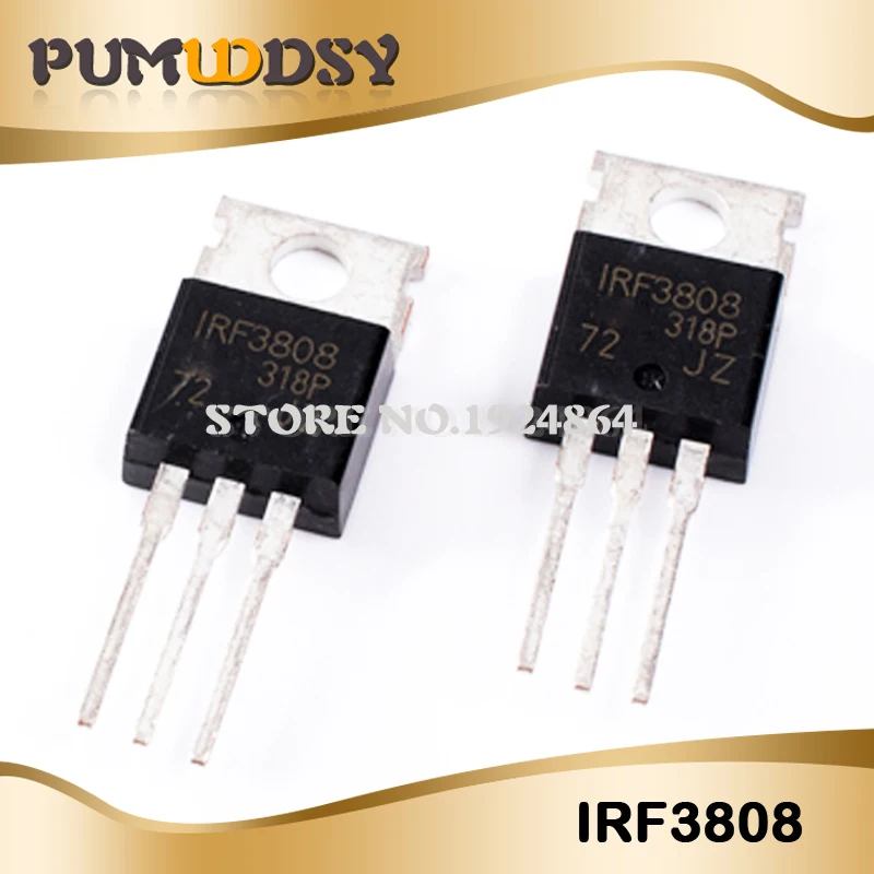 

10pieces/lot IRF3808 IRF3808PBF 75V 140A TO-220 IC