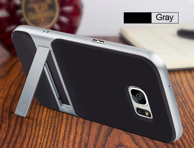 CAPSSICUM чехол с подставкой для samsung Galaxy S7 чехол s 5,1 дюймов PC силиконовый гибкий тонкий гелевый Чехол с подставкой