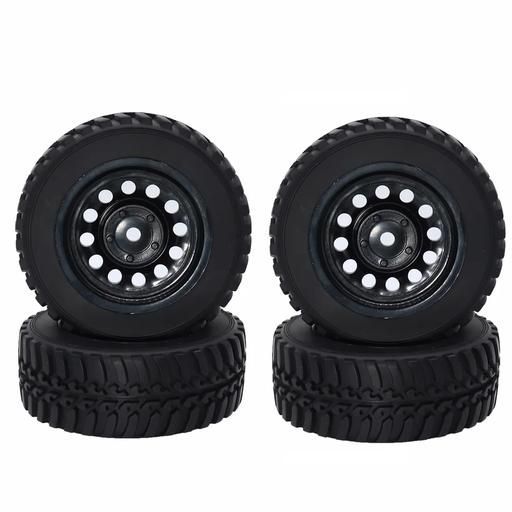 

4PCS RC 1/10 Crawler Tire/tiry With Wheels Rims for 1/10 RC Crawlers RC4WD D90 D110 Axial SCX10 900046