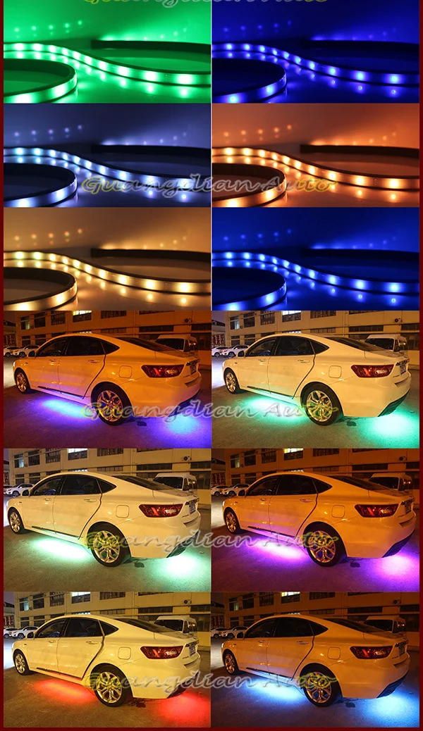 Tcart для Infiniti FX37 FX 50 90/120 см автомобильный RGB светодиодный светильник s водонепроницаемый под автомобильную систему свечения днища неоновый светильник