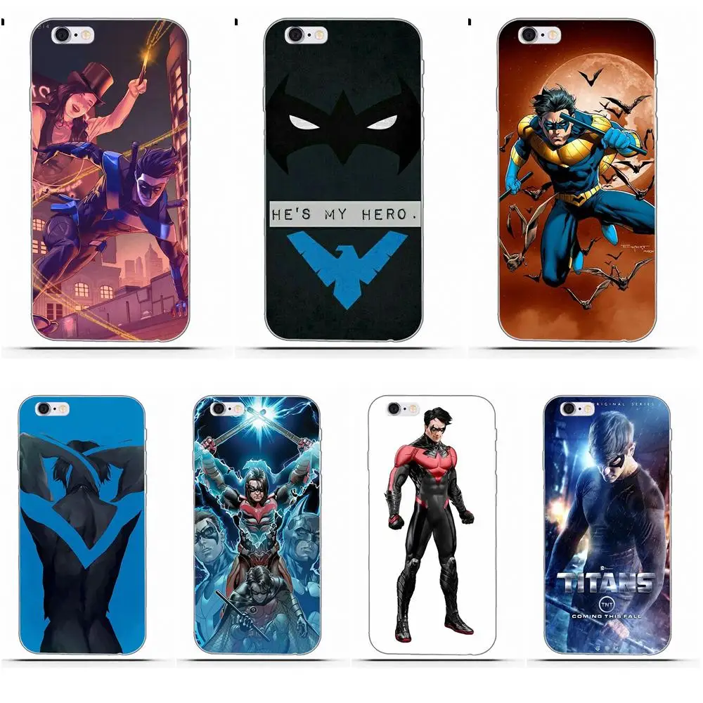 

Perciron Nightwing TPU Cell Case For iPhone X 4 4S 5 5C SE 6 6S 7 8 Plus Galaxy S5 S6 S7 S8 Grand Core II Prime Alpha