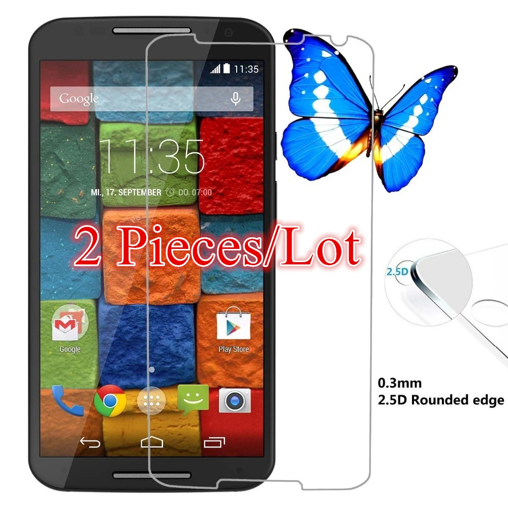Для стекла Motorola Moto X2 закаленное стекло для Защита экрана стеклянная пленка X + 1