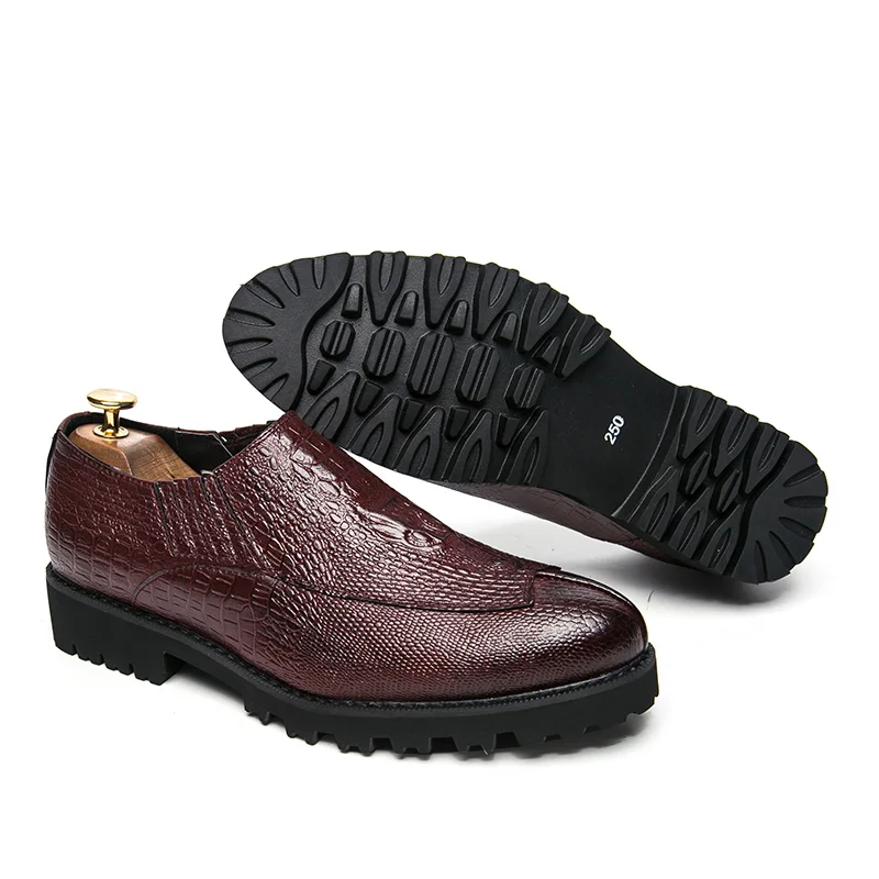 designer snake skin leather men shoes italian luxury brand fish platform party male footwear wedding dress oxford shoes for men (50)