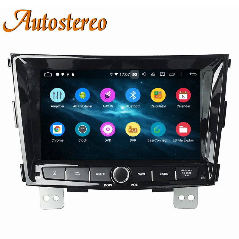 Discount DSP 4+64GB Android 9.0 Car CD DVD Player GPS navigation For Ssangyong Tivolan 2014+ head unit multimedia player tape recorder 2