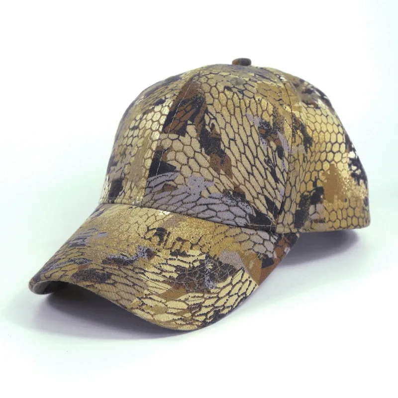 Дышащая хлопковая бионическая камуфляжная охотничья камуфляжная кепка листья Кепка тайные шляпы для отдыха унисекс