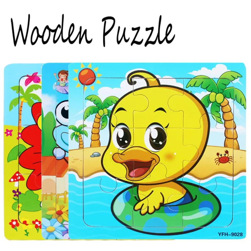 

wholesale drop shipping Wooden Puzzle Educational Developmental Baby Kids Training Toy Christmas Gift S3MAY31