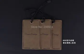 

Free shipping customized/custom hang tags cloth printed hang tag hang tags labels for clothes/clothing personized dq007