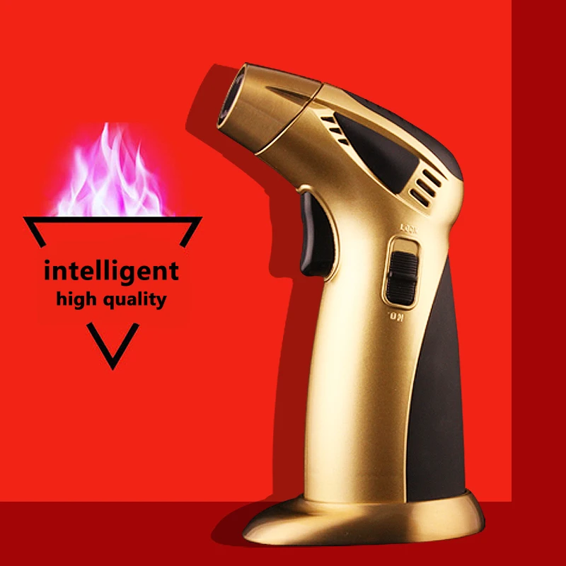 1509 Creative Metal Kitchen&BBQ Inflatable Gas Torch Dual Straight