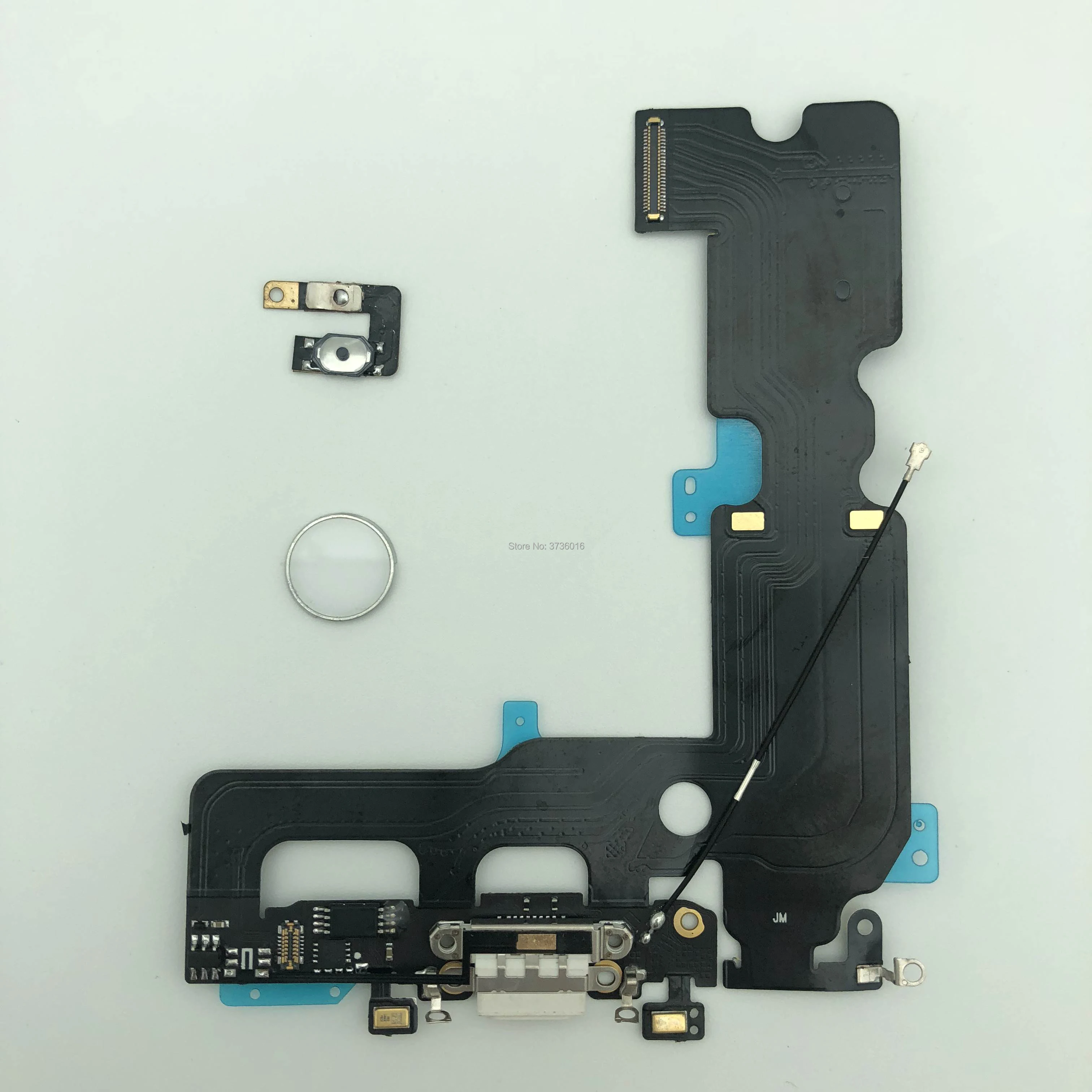 

For iphone 7 plus USB Charging Port Dock Connector Flex Cable with fingerprint damaged Parts Replacement for mobile phone repair