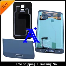 Free Shipping +Back cover tested Original For Samsung Galaxy S5 G900 G900F LCD Digitizer Assembly home button +sticker