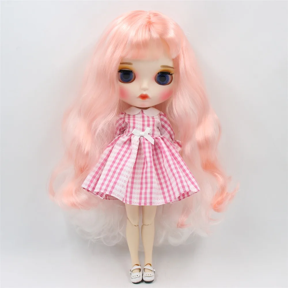 Neo Blythe Doll with Multi-Color Hair, White Skin, Matte Pouty Face & Custom Jointed Body 1