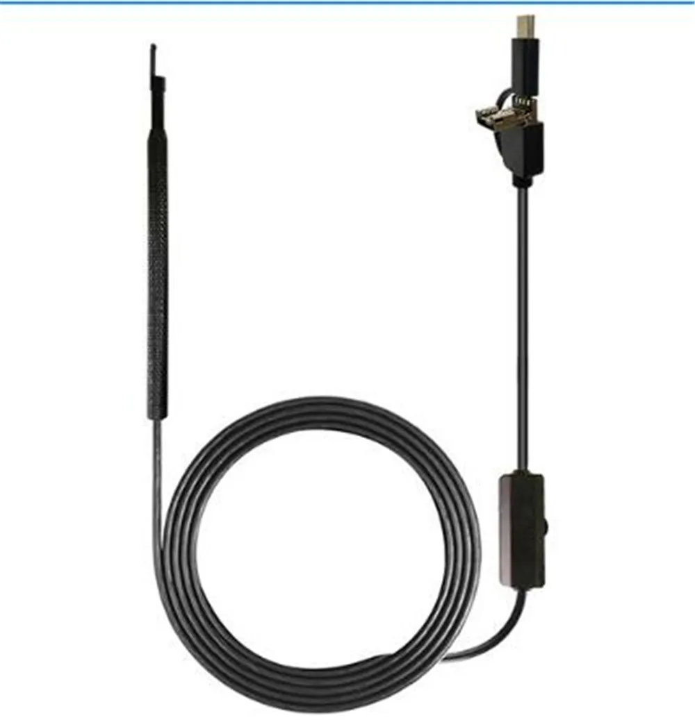 3 in 1 USB OTG 비주얼 귀 청소 내시경 스푼 기능성 진단 도구 귀 클리너 안드로이드 720P 카메라