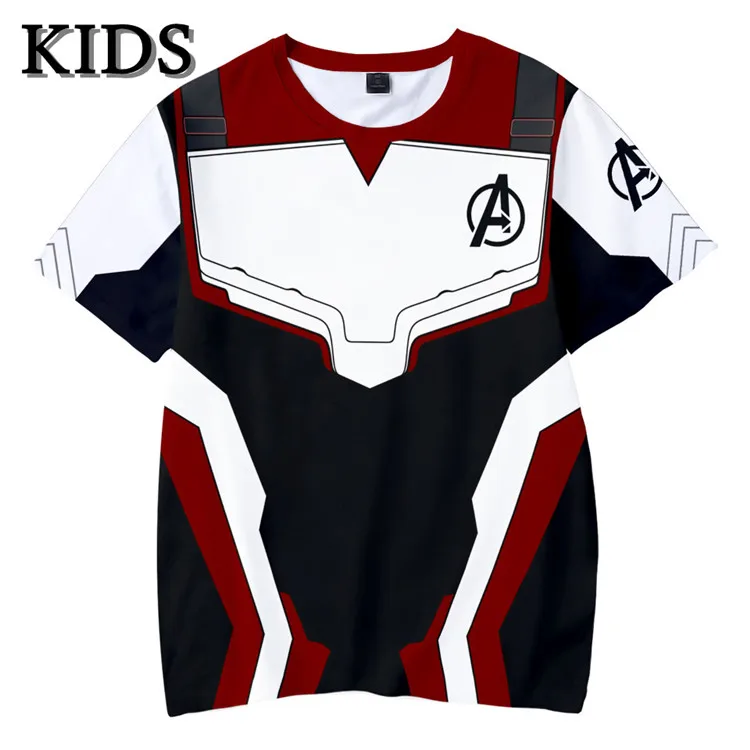 Avengers Endgame boys t shirt Quantum Realm Kids Top Tee Advanced Tech children clothing Cosplay Costumes 2019 kids tshirt