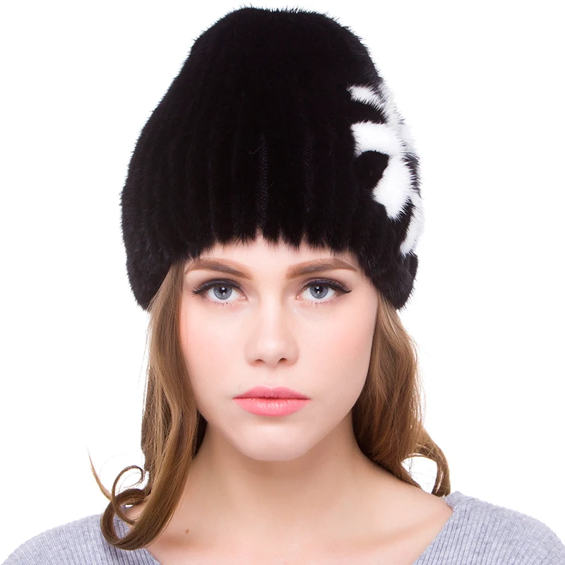 

JKP NEW Women's hat winter Canadian mink fur hats for women Cap ladies fashion Russian female hats DHY18-16
