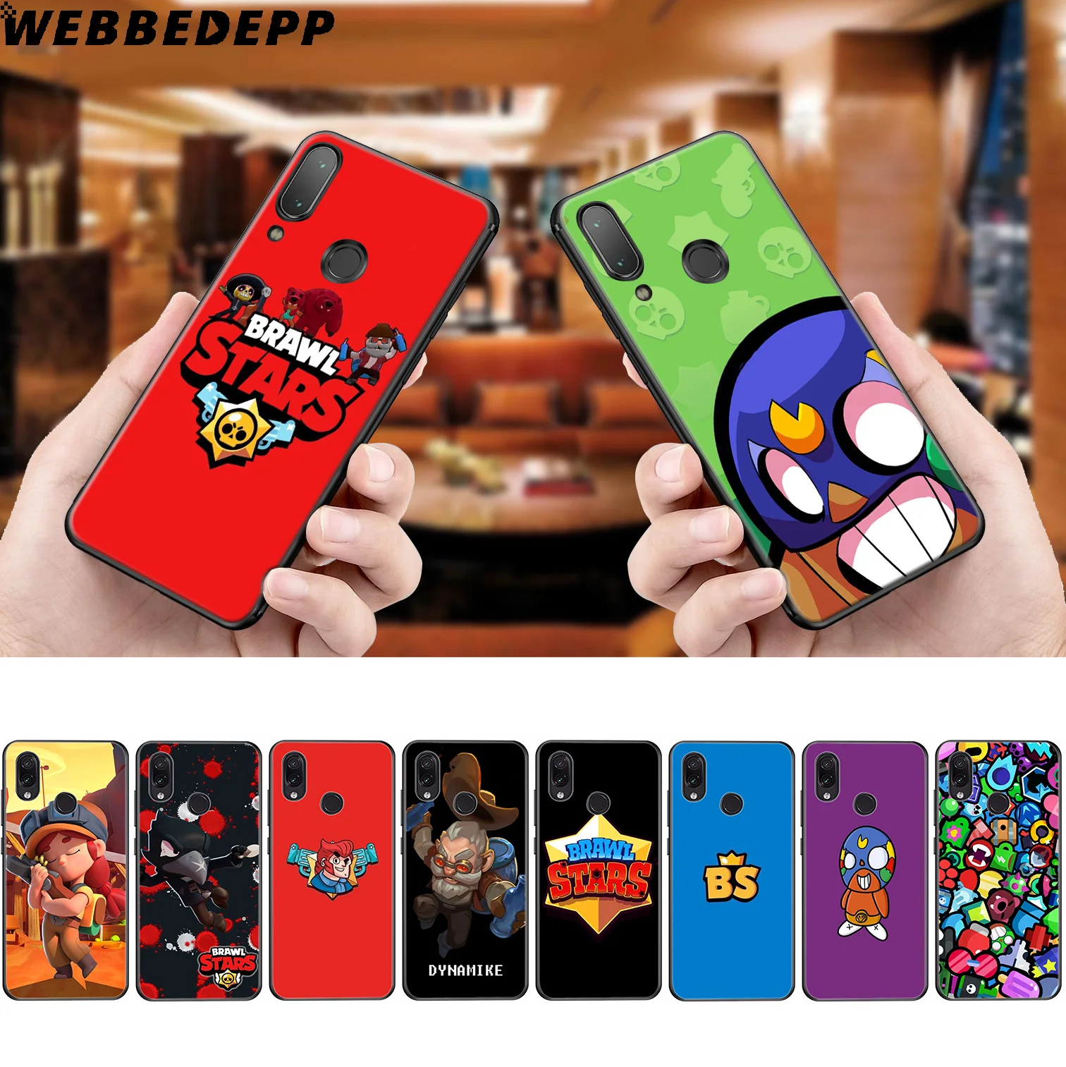 

WEBBEDEPP Brawl Stars Soft Silicone Case for Xiaomi Redmi GO 4A 4X 5 5A 6 6A S2 Note 4 4X 5 6 5A 7 Pro Plus Prime