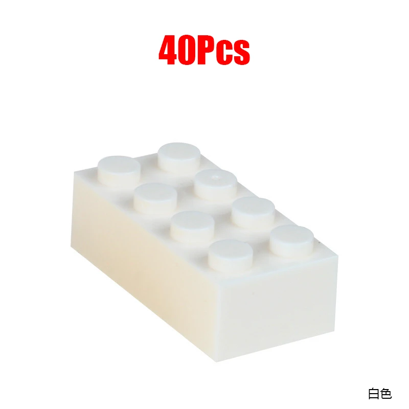 40pcslot 2X4 DIY Enlighten Toy Plastic Building Block Bricks For Kids Compatible With LegoING Assembles Particles 10 Colors (7)
