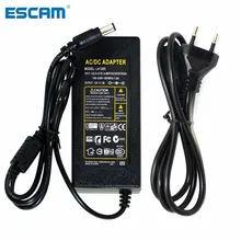 ESCAM DC 12 V 5A 60 Вт адаптер питания, трансформатор переключатель AC100-240V к DC12V Питание для видеонаблюдения Камера безопасности Системы
