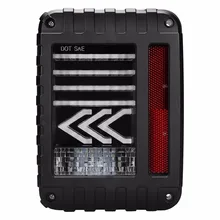 DOT For Jeep LED Tail Lights Rear Lamps With Reverse Brake Arrow Direction Taillight Fit 2007-2016 Jeep Wrangler JK