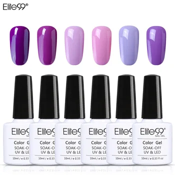 

Elite99 10ML Long Lasting Purple Colors UV Gel Nail Polish Soak Off LED Nail Polish Lacquer Gelpolish Pick Any 12 Colors