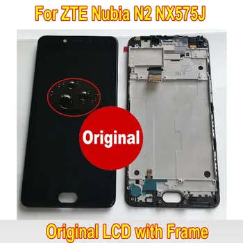 

100% Tested Working Original Glass Sensor For ZTE Nubia N2 NX575J LCD Display Touch Panel Screen Digitizer Assembly + Frame
