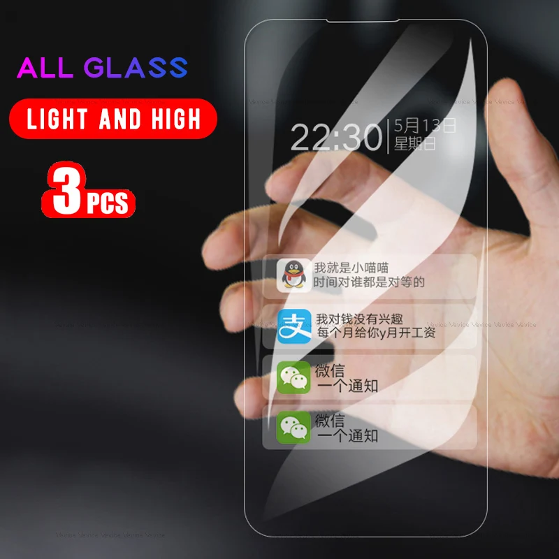 

3-1Pcs Glass For Meizu 16X 16S 16 16th Note 9 X8 Tempered Glass For Meizu M3 Mini M6 M5 M3 Note M5C M5S M6S X 8 Screen Protector