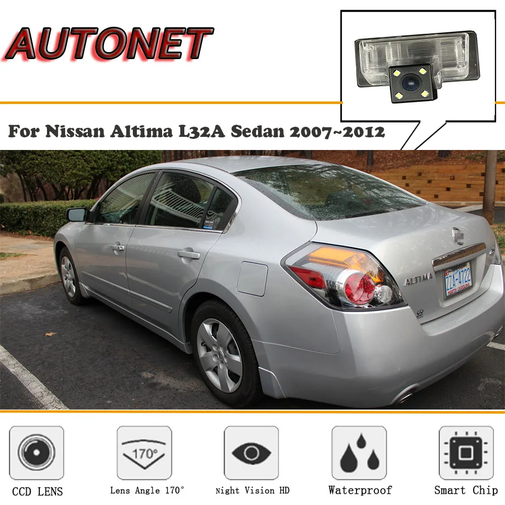 Осенняя камера заднего вида для Nissan Altima L32A Sedan 2007 ~ 2012/CCD/ночное видение/резервная