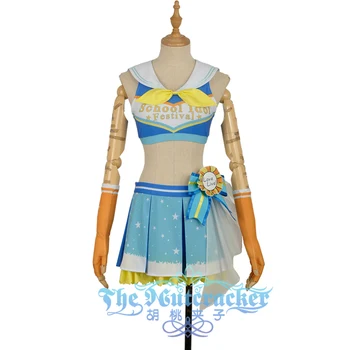 

Kanan Matsuura Cosplay Custom Blue Dress Socks LoveLive!SunShine!! Aqours Cheering Cheer team Cheerleaders Awakening In Stock