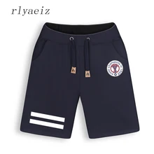 Rlyaeiz полосатые шорты мужские летние новые свободные повседневные шорты свободного покроя со шнуровкой до колена мужские спортивные шорты короткие Masculino