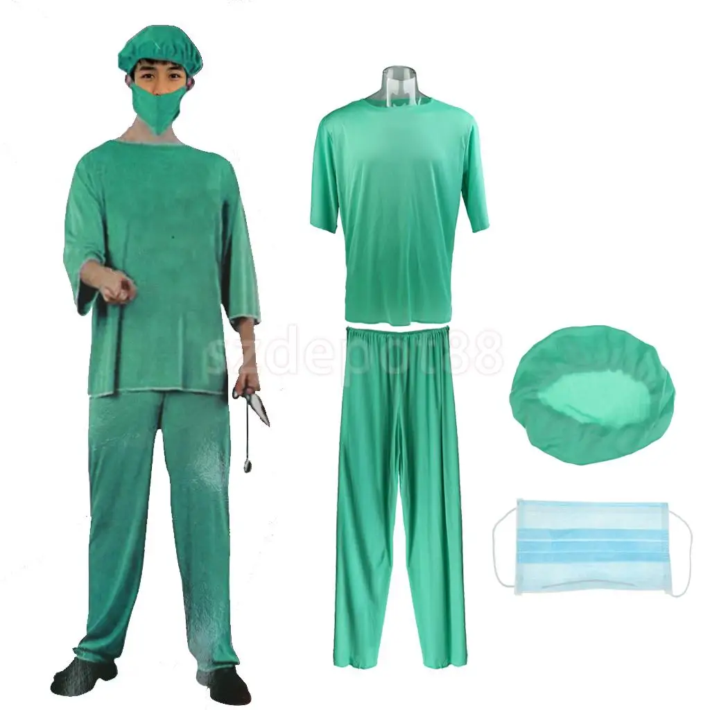 Novelty Doctor Costume Halloween Party Fancy Dress Surgeon Emergency