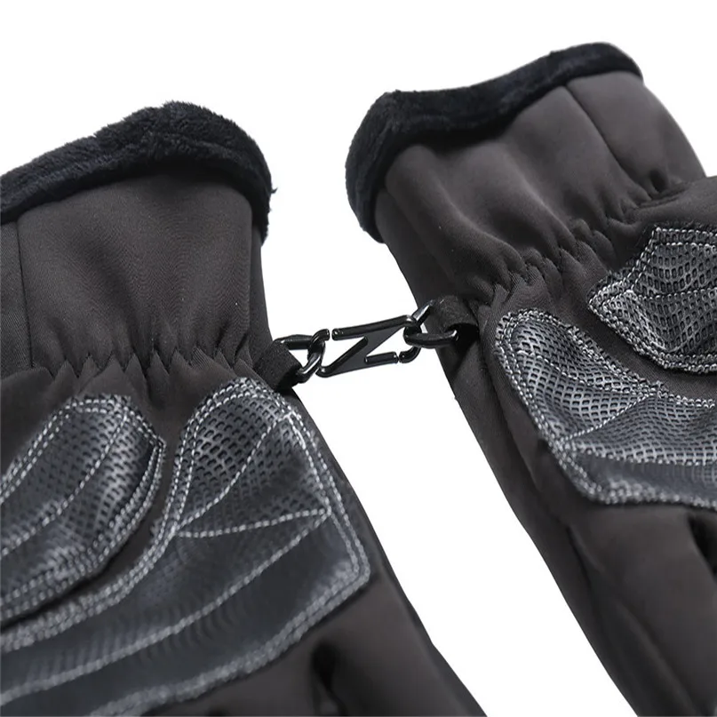 Windproof Bike Gloves Winter Thermal Warm Full Finger Cycling Glove Screen Touch screen riding gloves #2n16 (8)