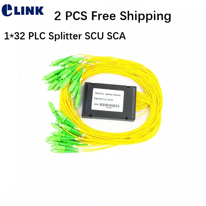 1*32 PLC splitter ABS box type SC FC 1mtr 2.0mm 3.0mm yellow cable 1X32 Cassette FTTH coupler ODN free shipping factory 2PCS 12 core integrated fiber optic splice tray full with fc adapter and fc upc pigtail sm ftth cassette box for 19 patch panel 2pcs