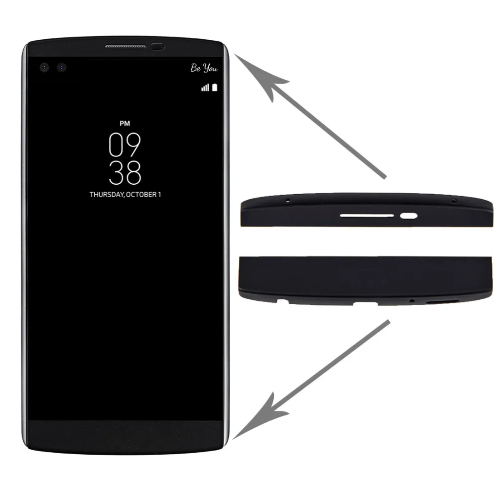 Передняя крышка корпуса (верх + низ) с клеем для LG V10/LG V20 F800/H990|Шлейфы мобильных