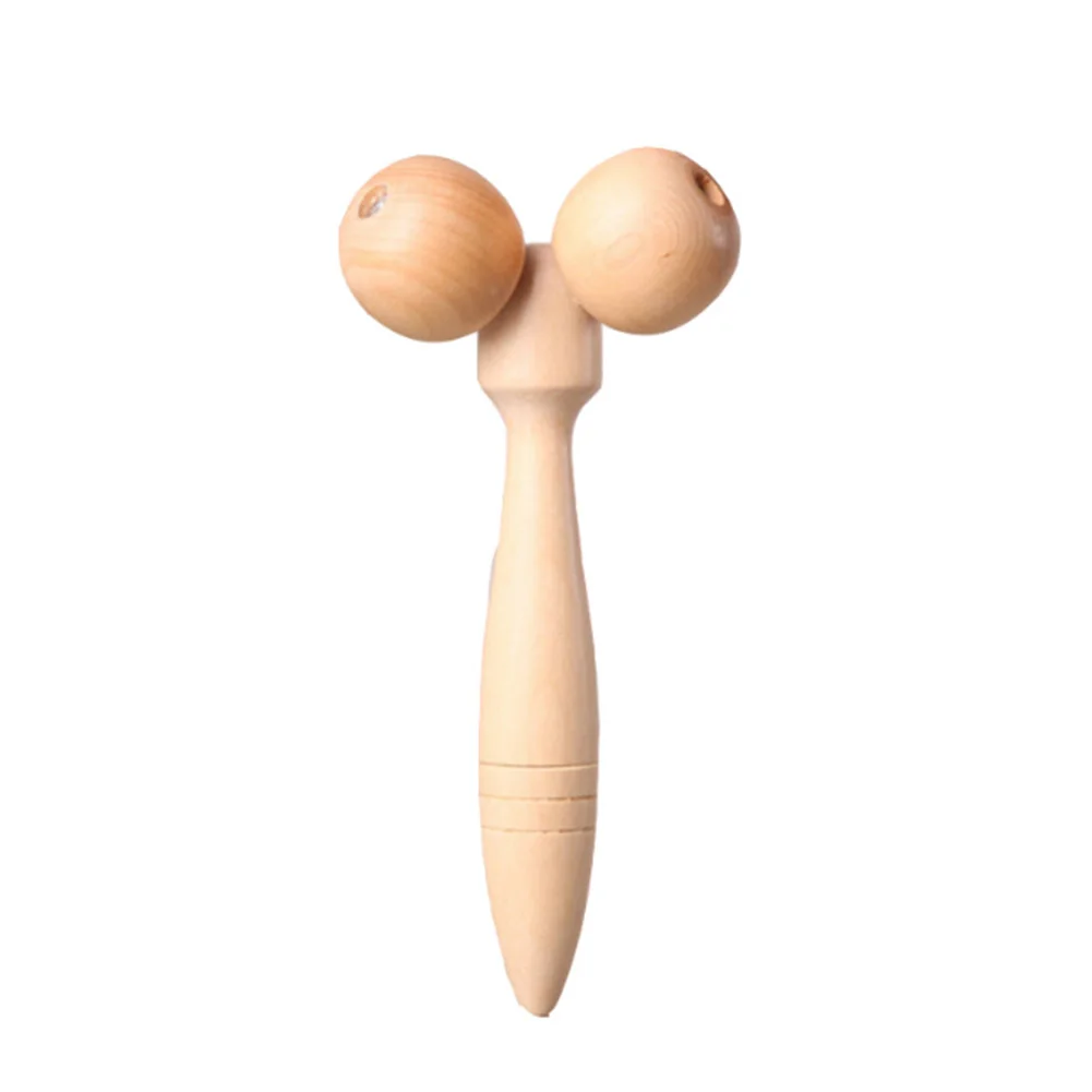 

Massage Roller Neck Blood Circulation Wooden Muscle Relax Face Slimming Pain Relief Skin Therapy Body Portable Chin Health Care