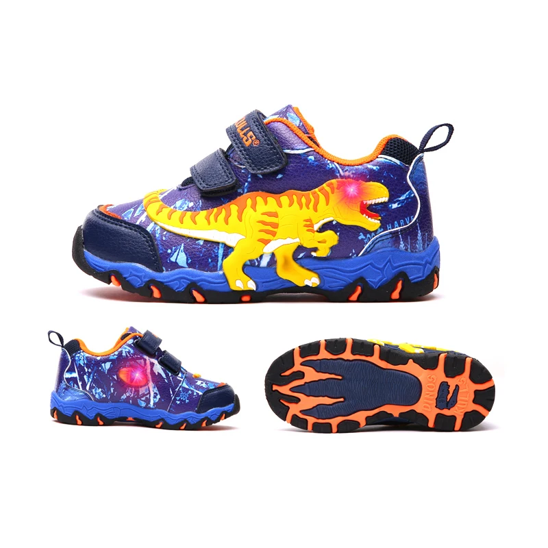 Dinoskulls Children Shoes 3D Dinosaur LED Boys Sneakers Light Up Sport Tennis Kids Trainers 2019 Autumn Baby Boy Shoes Dinoskulls Children Shoes 3D Dinosaur LED Boys Sneakers Light Up Sport Tennis Kids Trainers 2019 Autumn Baby Boy Shoes