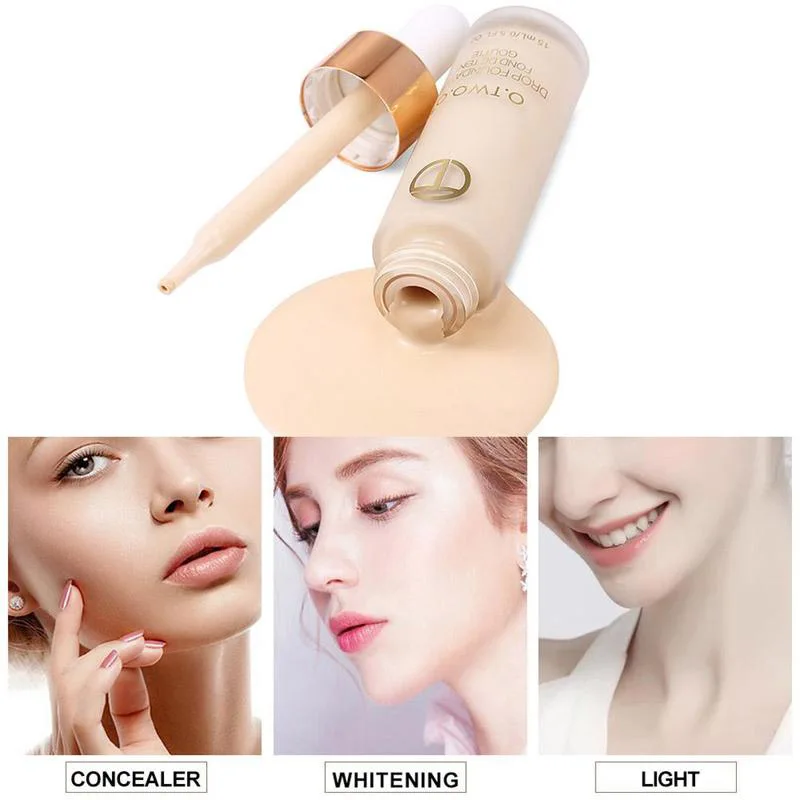 

Maquiagem Profesional Liquid Foundation Make Up Concealer Whitening Moisturizer Oilcontrol Waterproof Full Coverage Foundation