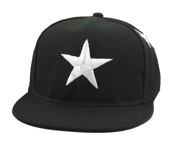 [DINGDNSHOW] модная бейсбольная кепка с вышитыми звездами, мультяшная Кепка, хип-хоп кепка, Детская кепка для мальчиков и девочек - Цвет: black child