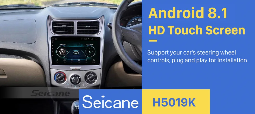 Flash Deal Seicane 9 inch Touchscreen Android 8.1 head unit for 2009-2013 Sail Car Radio GPS Navigation with Music Bluetooth USB 0