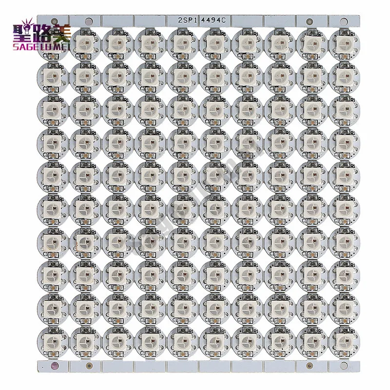 10~ 1000 шт. WS2812B светодиодный чипы DC5V 2811ic Белый/Черный PCB радиатор(10 мм* 3 мм) WS2811 IC встроенный SMD 5050 RGB светодиодный панели