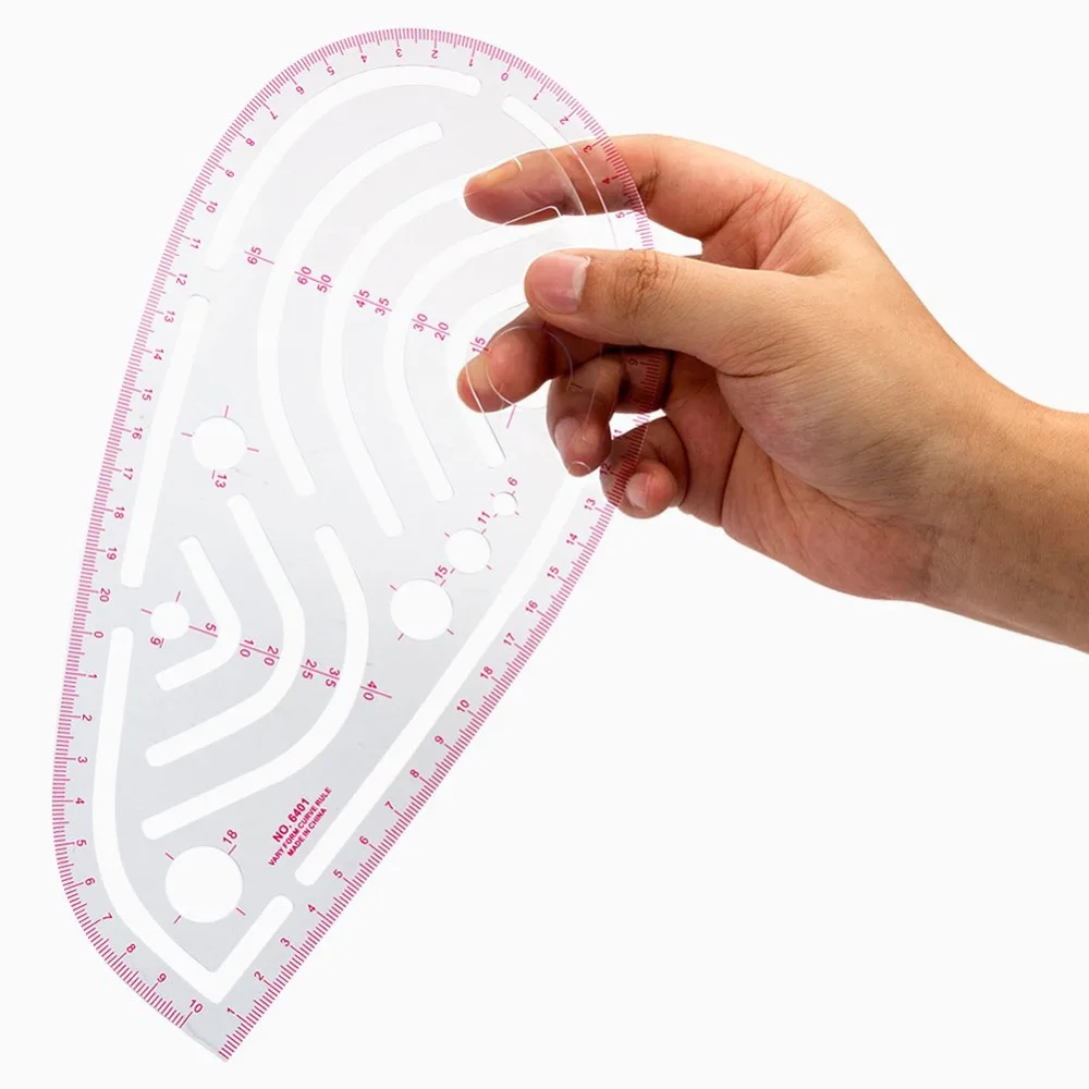 XRHYY Sewing Tools Sew French Curve Metric Shaped Ruler Measure For Sewing Dressmaking Pattern Design Bendable Drawing Template