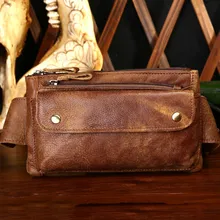 Мужская сумка из натуральной кожи с ремнем, Мужская поясная сумка через плечо, Повседневная модная нагрудная сумка, Мужская поясная сумка с ремнем