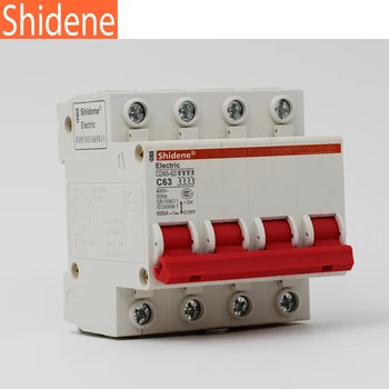 

Shidene Circuit Breaker MCB 4P AC400V 50Hz 6A/10A/16A/20A/25A/32A/40A/50A