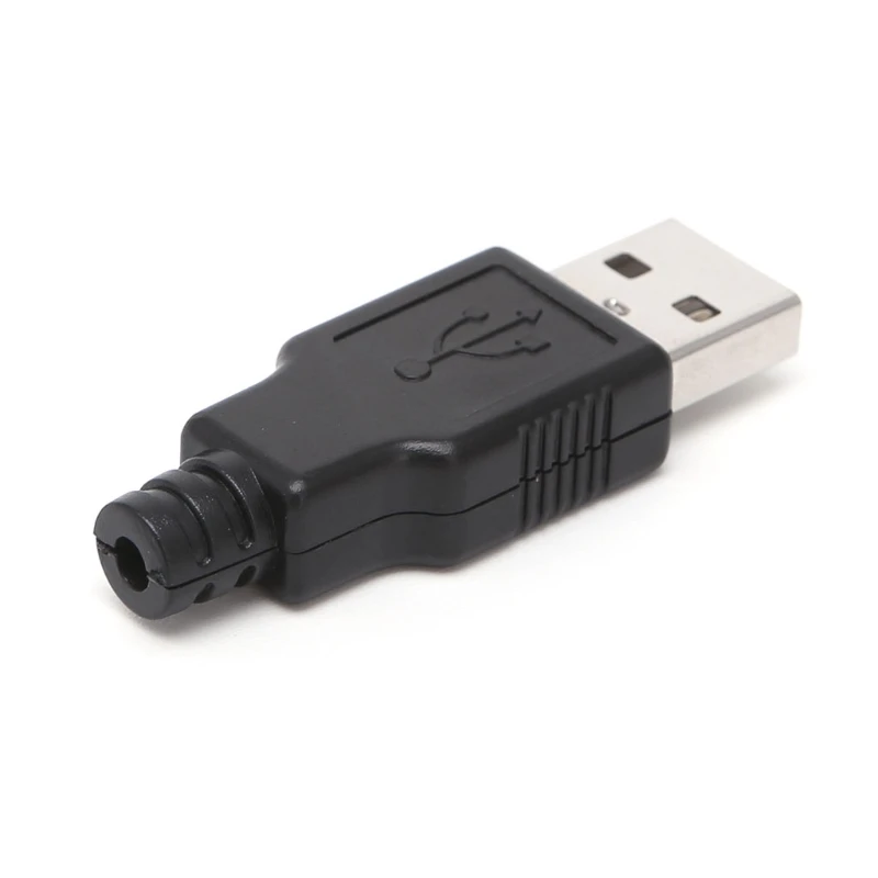 10 комплектов сделай сам USB 2 0 тип А штекер 4 контактный разъем с пластиковой