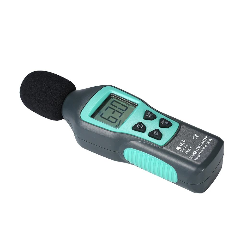 FUYI ЖК-цифровой Noisemeter измеритель уровня звука 30-130 дБ децибел контрольный тестер с максимальным/минимальным/режимом удержания данных