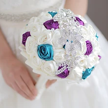 IFFO высокого класса на заказ брошь невесты Букет Свадьба невесты подружки невесты цветок на запястье искусственные цветы свадебные Декор